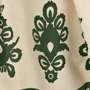 Smocked Printed Wide Strap Maxi Dress