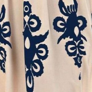 Smocked Printed Wide Strap Maxi Dress